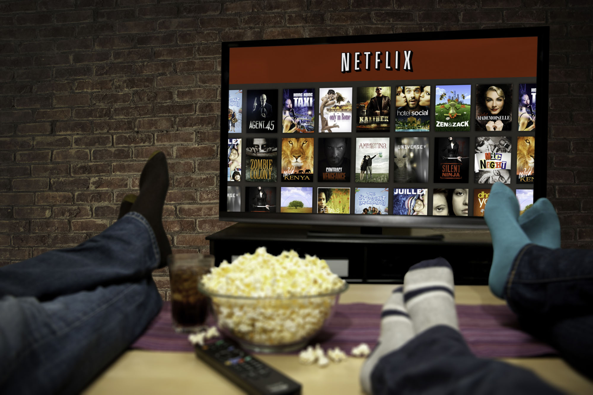 watching Netflix